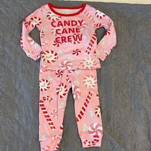 Candy cane crew pajamas 6-9m